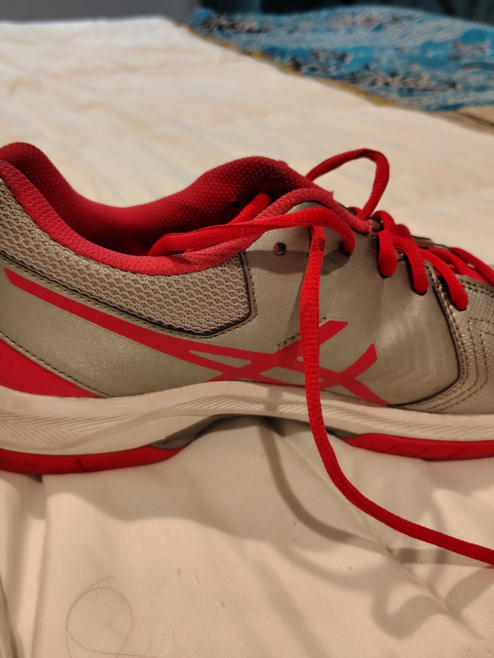 Women's ASICS GEL Dedicate 5 Running Shoes Athletic Sneakers Silver/Pink Sz 10.5 - Picture 6 of 9
